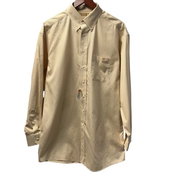 Roundtree & York Gold Label 80% Non-Iron Pinpoint Oxford Men's 16/34 Cotton‎ New - Picture 1 of 13